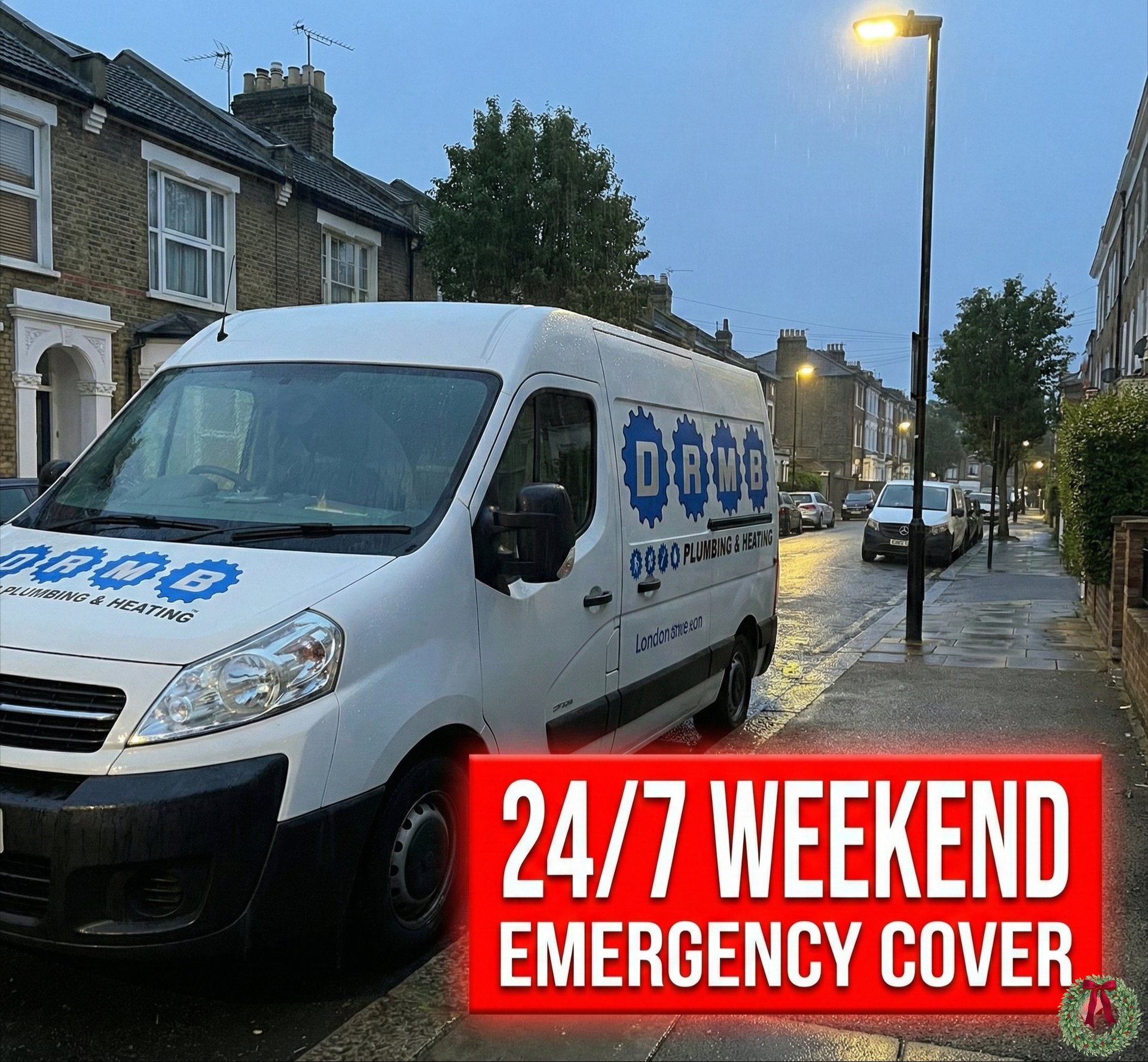 DRMB Plumbing & Heating van, the trade business behind DRMB Tech Solutions
